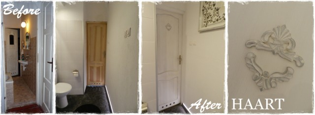 remont łazienki, drzwi i drewniane dekory