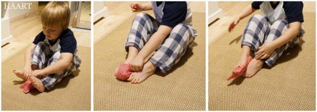 ćwiczenia korekcyjne stóp dla dziecka w domu
