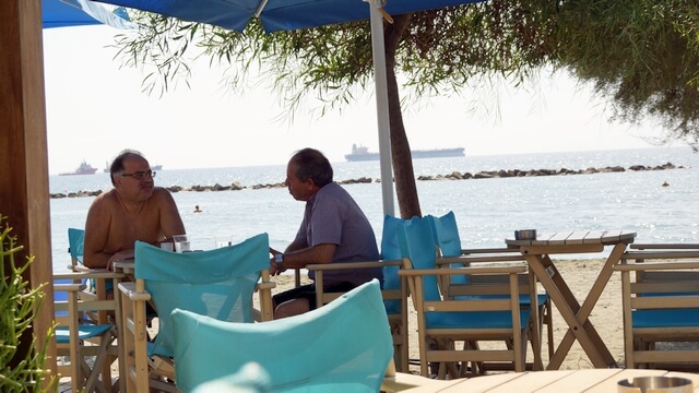 kawiarnia na plaży, limassol cypr