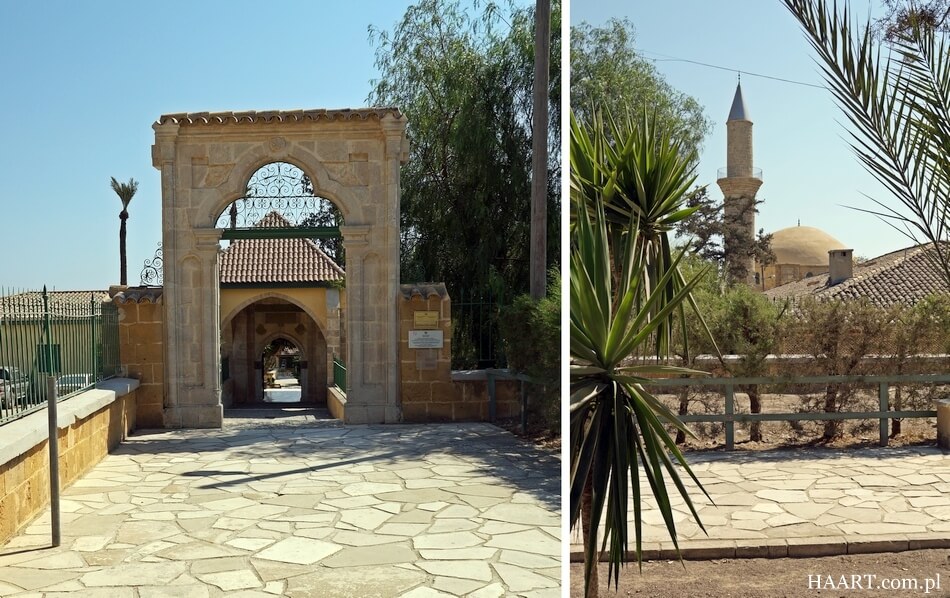 dziedziniec meczetu hala sultan tekke, cypr