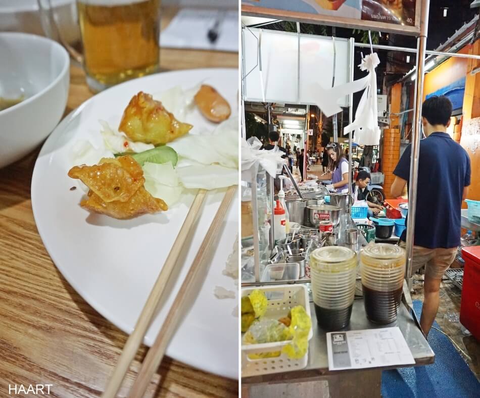 mieszkanie w bangkoku jedzenie street food pod domem