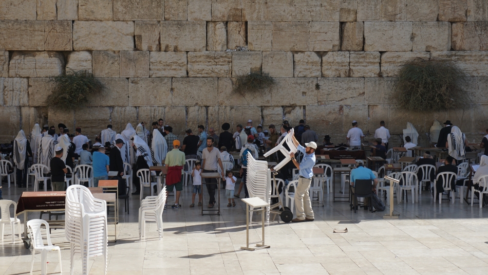 Jerozolima Ściana Płaczu część dla mężczyzn
