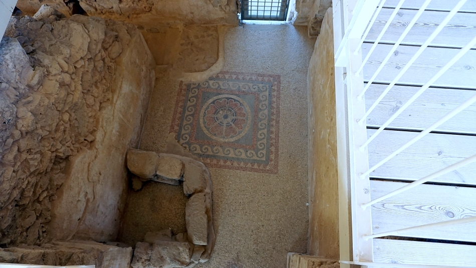Masada w Izraelu wnętrze pałacu zachodniego