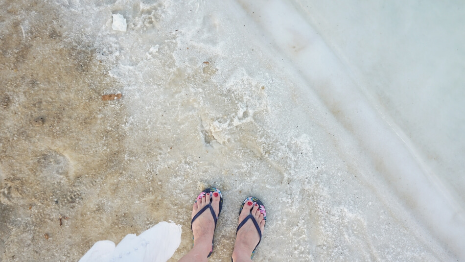 morze martwe izrael piasek i sól na zohar beach