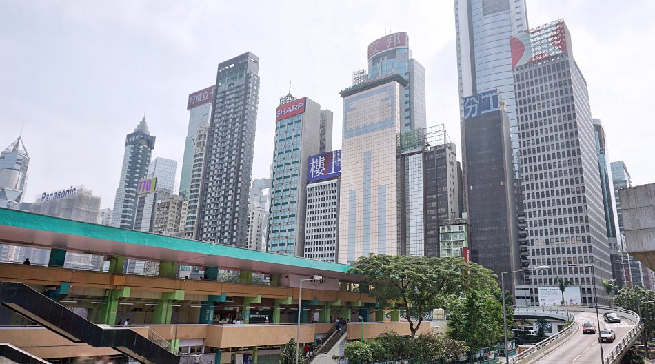 zwiedzanie hong kongu wieżowce business city