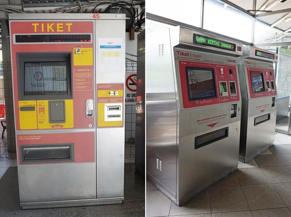 automaty biletowe, biletomat, Kuala Lumpur, malezja