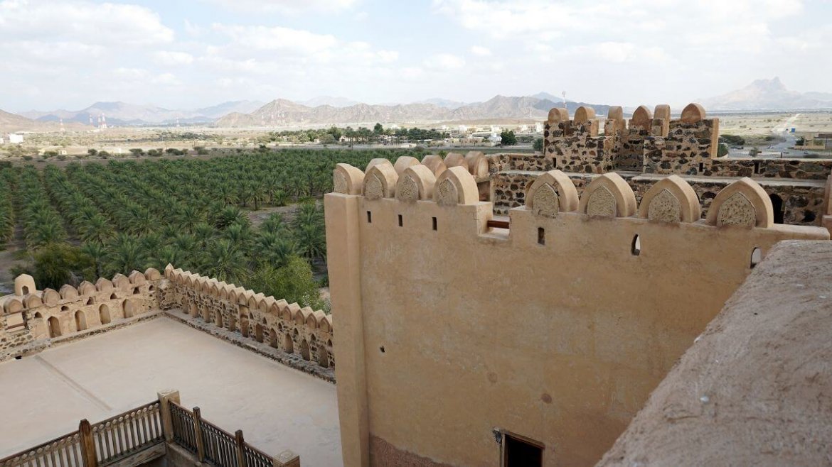 zamek w Omanie 
