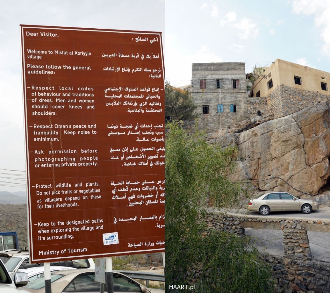 Zasady w mieście Misfat Oman