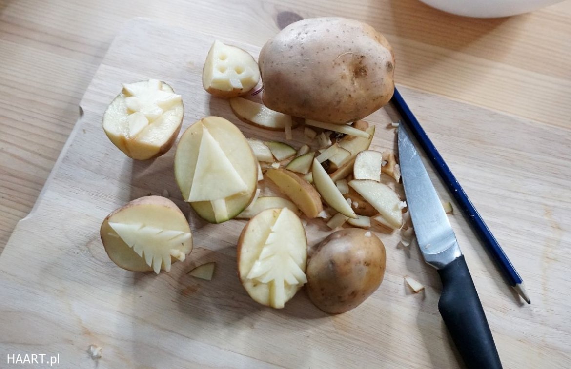 Stempelki z ziemniaka 