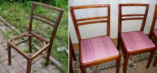 jak odnowić stare krzesła, lakierobejca malowanie, wymiana tapicerki samodzielnie - haart.pl blog diy zrób to sam