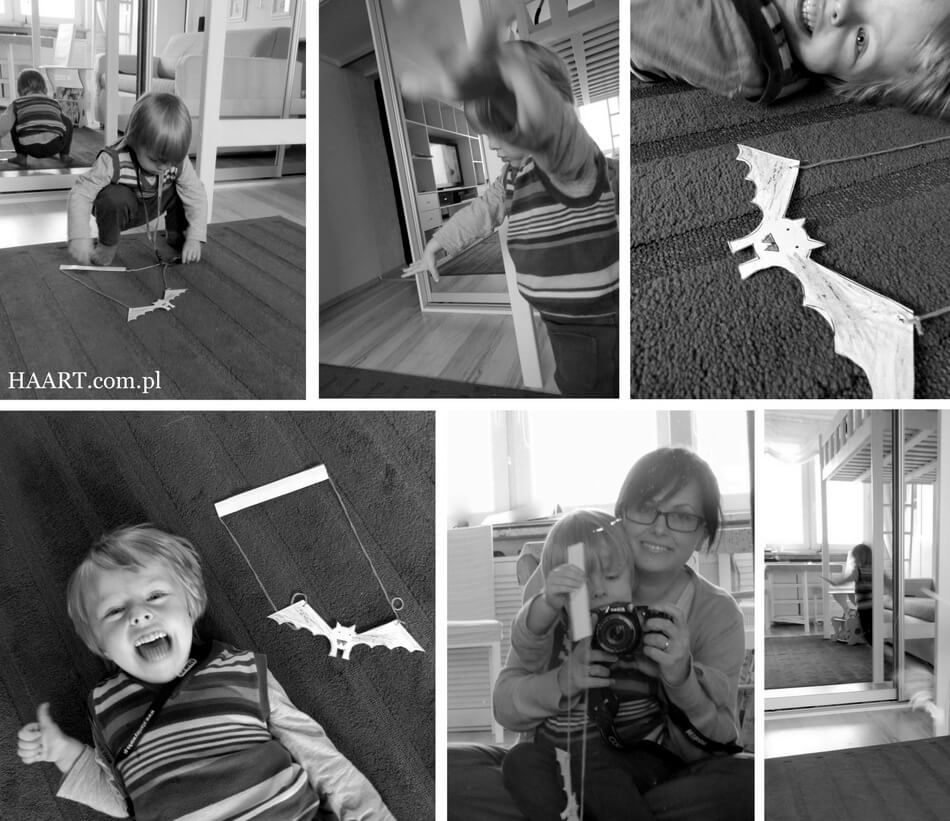 nietoperz, zabawa z dzieckiem w domu, kreatywnie