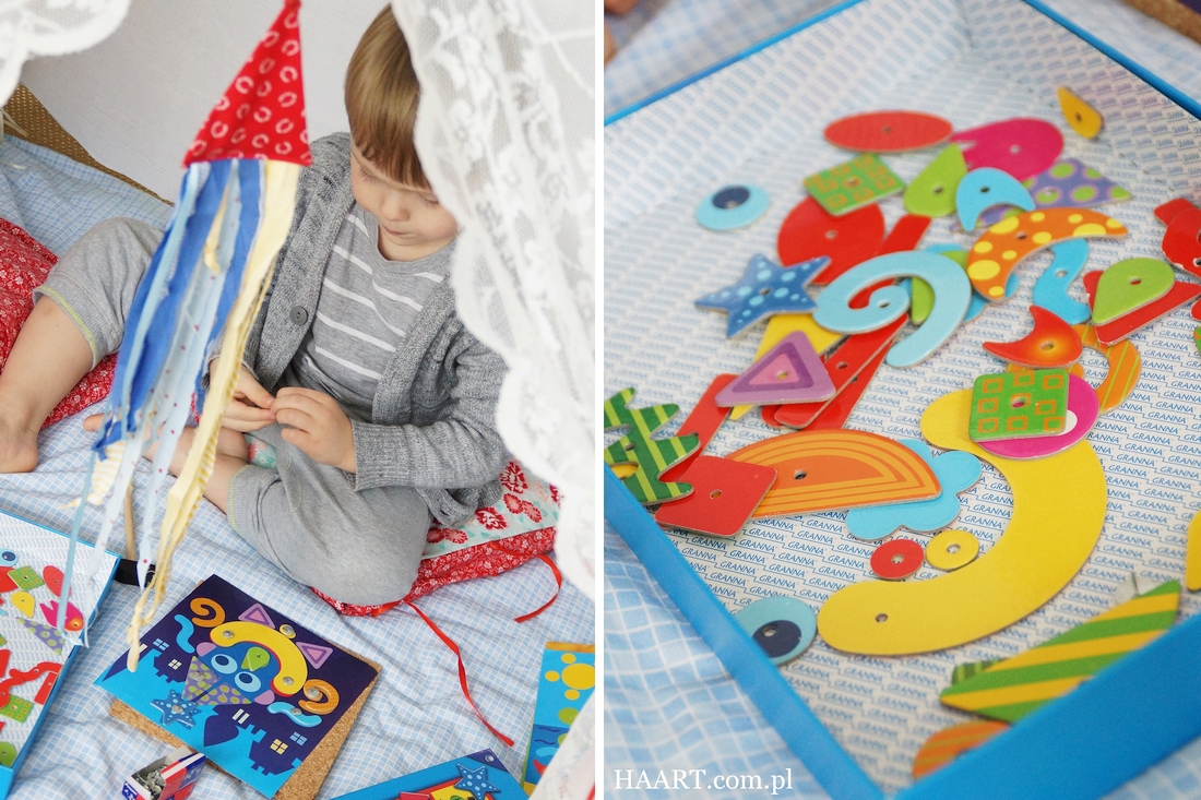 stuku puku, edukacyjna zabawka od granna, zabawka dla dziecka, przybijanie, pineski, recenzja, opinia - haart.pl blog diy zrób to sam