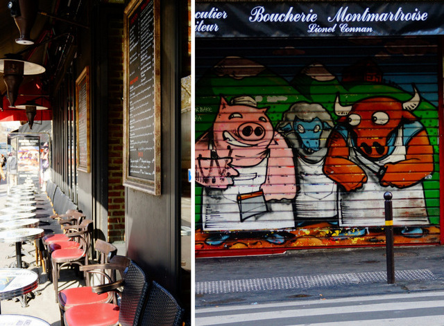 Paryż Montmartre, sztuka ulicy