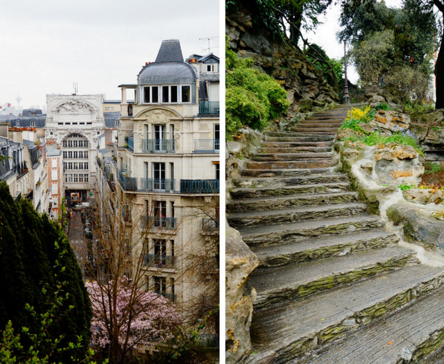 Paryż Montmartre , wzgórze przy sacre coeur