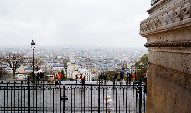 bazylika sacre coeur, panorama paryża