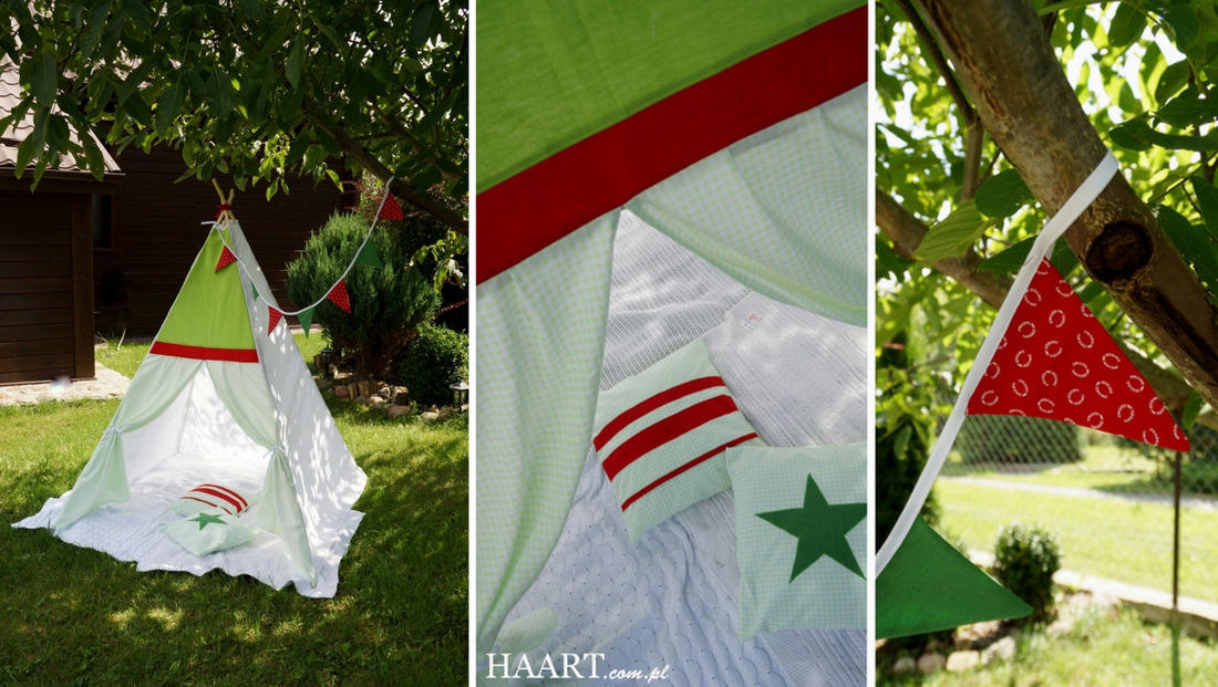 dziecięcy namiot tepee tipi, ręcznie szyty, wigwam, zabawka