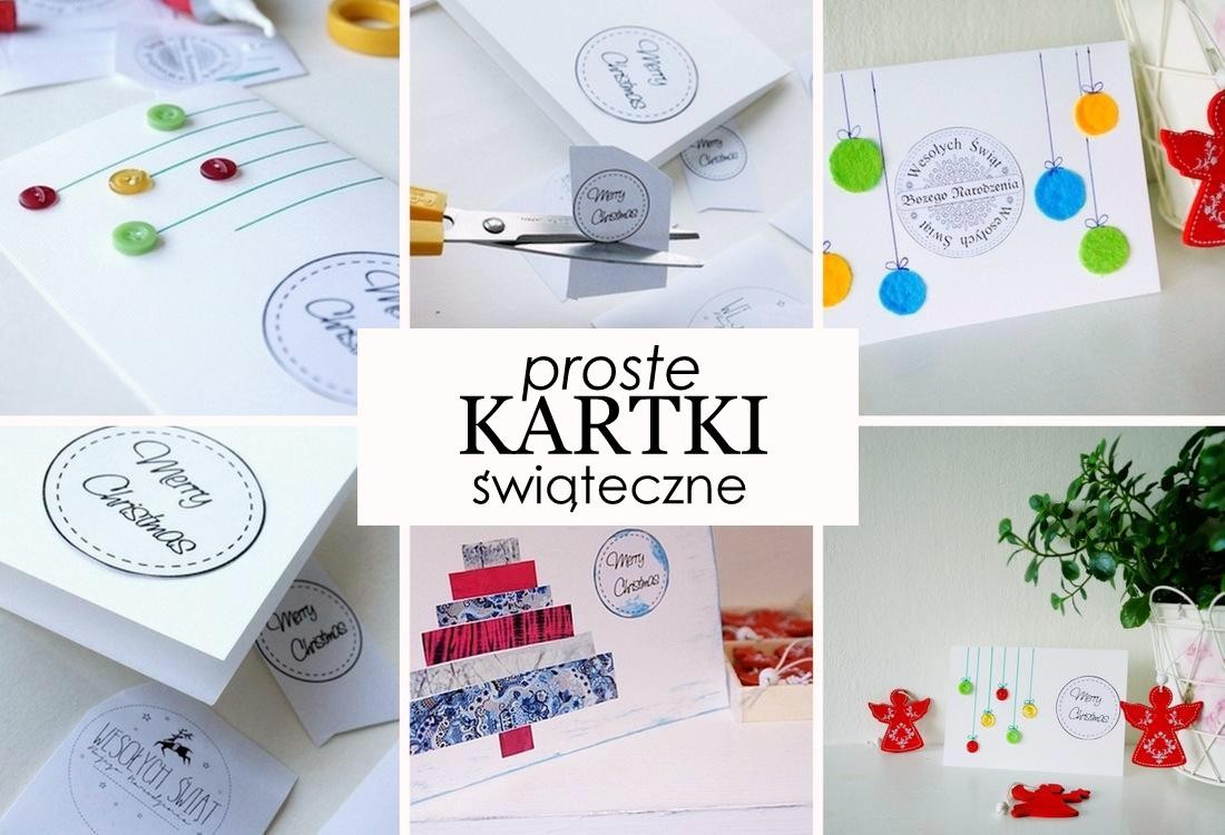 kartki świąteczne z filcowymi bombkami, guzikami i papierową choinką, kreatywnie, samodzielnie, instrukcja krok po kroku, jak zrobić, boże narodzenie, święta, filc, wycinanie, przyklejanie, nadruk - haart.pl blog diy zrób to sam