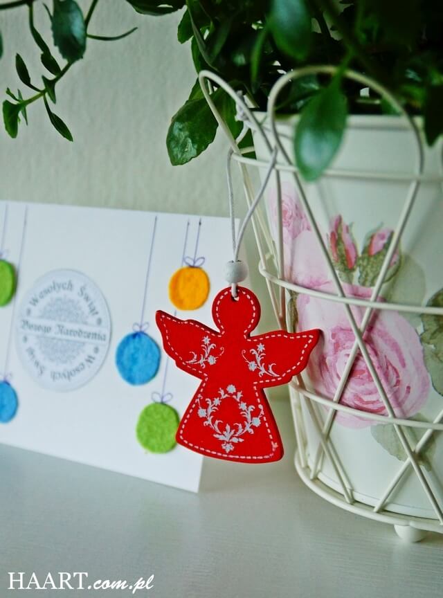 aniołek z filcu