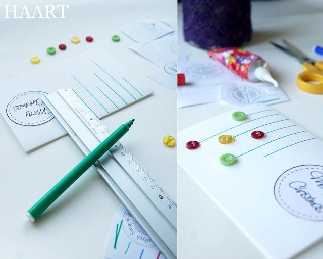 ozdabianie kartek świątecznych domowymi sposobami