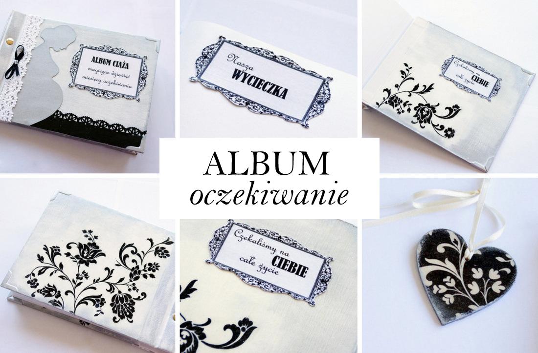 album ciąża, ręcznie wykonany album na zdjęcia