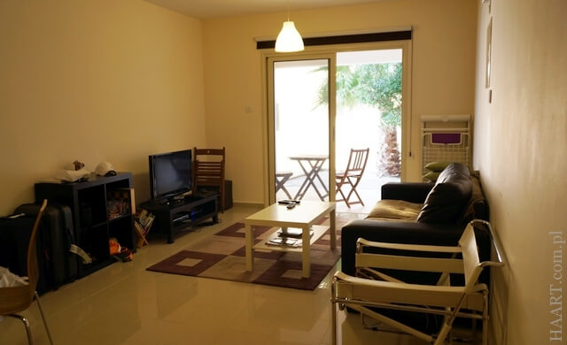 wakacyjny apartament na cyprze, salon