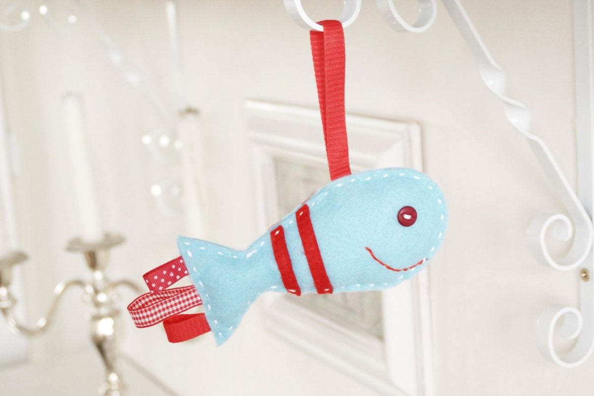 rybka diy przytulanka