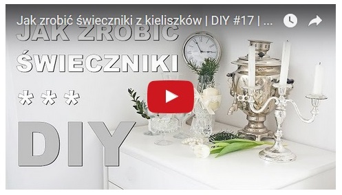 świeczniki z kieliszków, dekoracje samodzielnie film klip you tube youtube yt - haart.pl blog diy zrób to sam 6