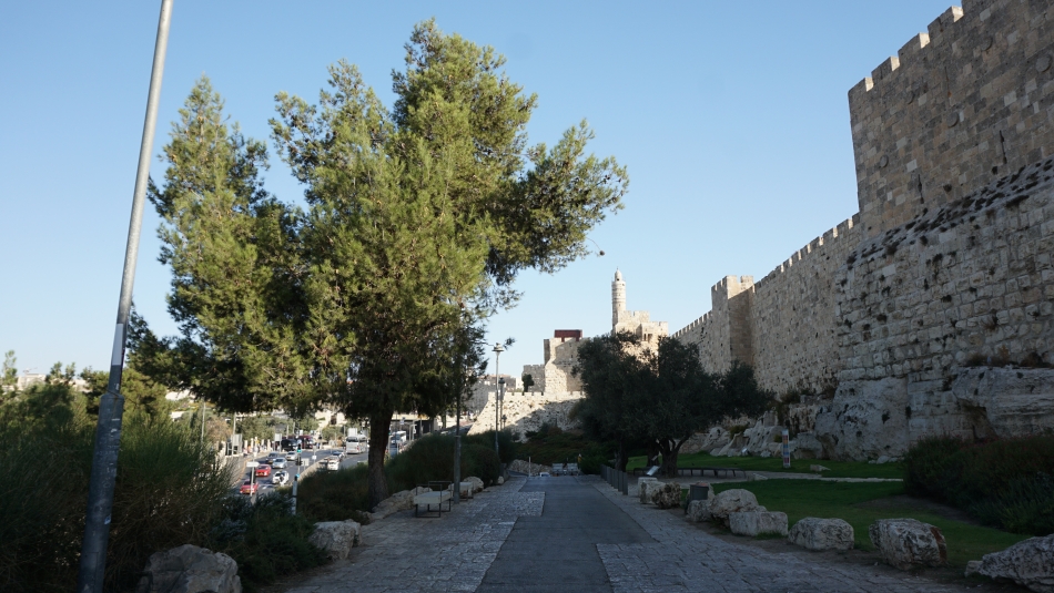 Jerozolima mur przy Cytadeli Dawida