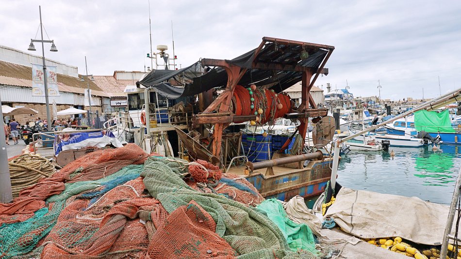 tel aviv jaffa izrael port sieci rybackie