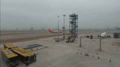 lotnisko hkg płyta smog