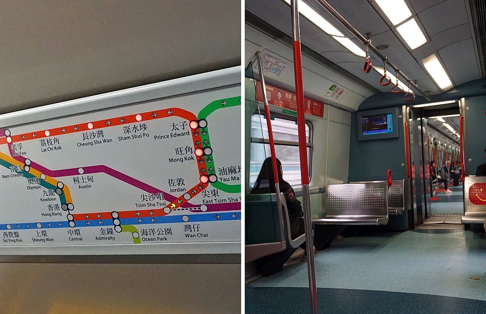 warszawa hong kong metro mrt schemat metra w wagonie