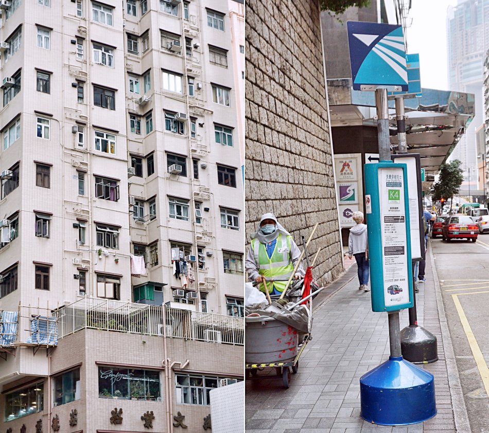 zwiedzanie hong kongu ulica budynek mieszkalny
