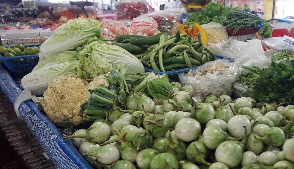 warzywa na targowisku w tajlandii