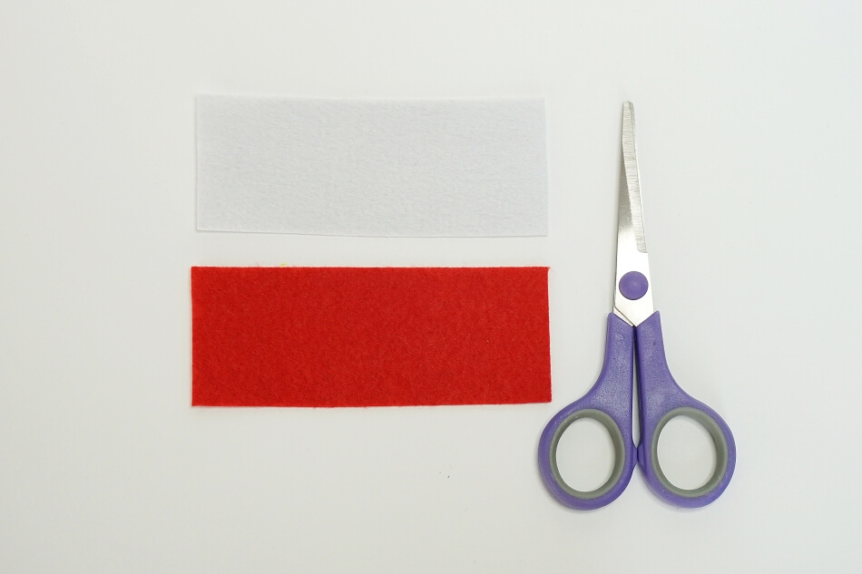 flaga Polski z filcu