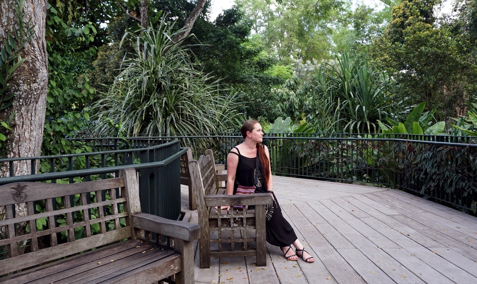 Hania Kozłowska w Botanic Garden w Singapurze