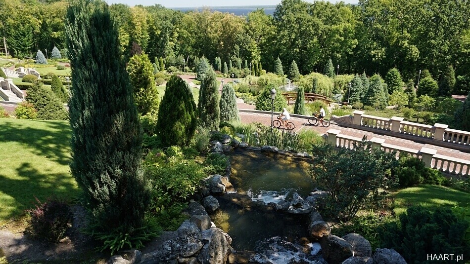 ogrody przy willi Janukowycza