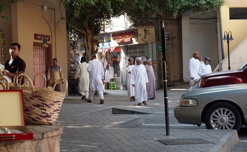 małe uliczki w Omanie