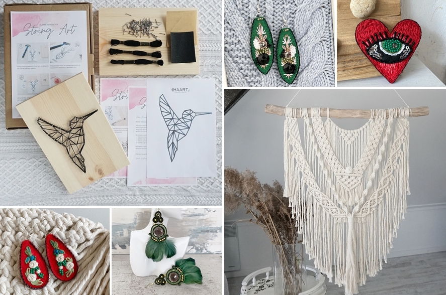sklep HAERT rękodzieło makrama string art biżuteria zestawy zrób to sam