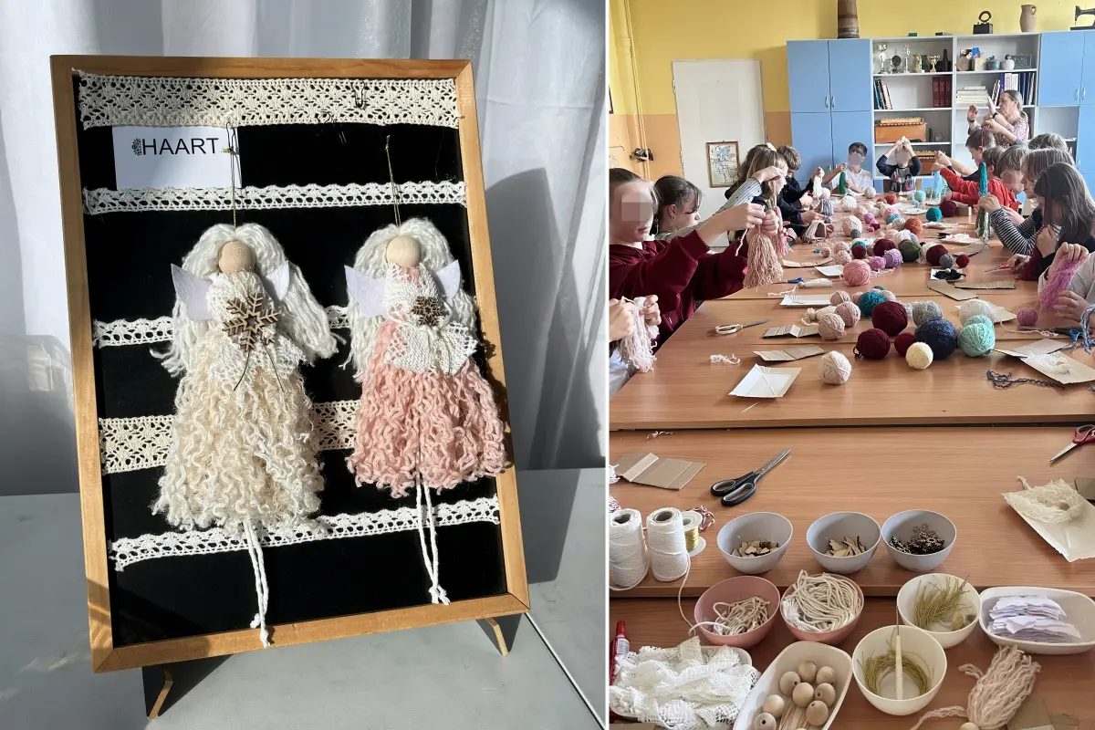 podlaskie rękodzieło - warsztaty w szkole w Siemiatyczach