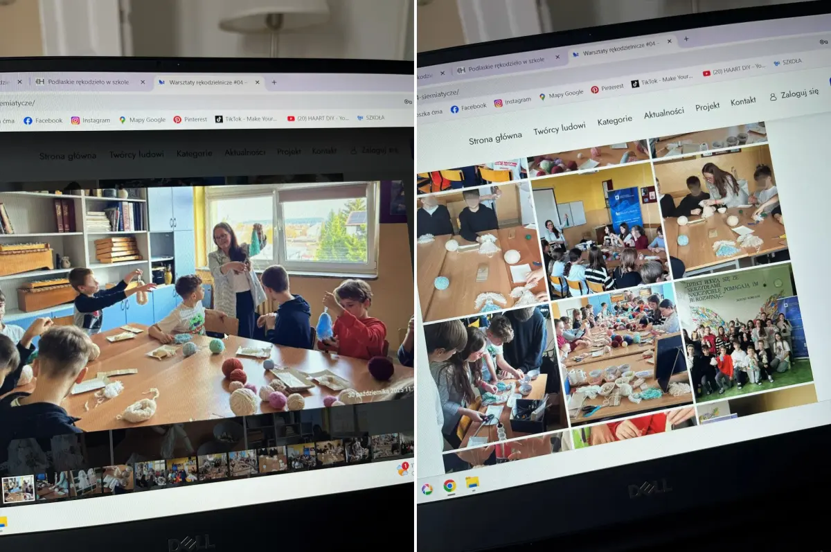 warsztaty w szkole podstawowej w Siemiatyczach 